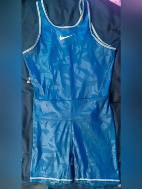 Nike Women's Dark Green Racer Back Tennis Romper